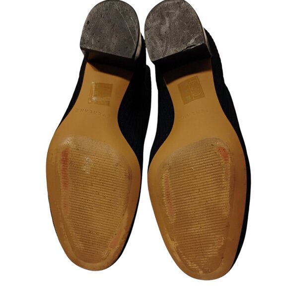 Everlane Sock Boots Ankle Booties Ribbed Stretch 2" Block Heels Classic Black 6 - Picture 7 of 11